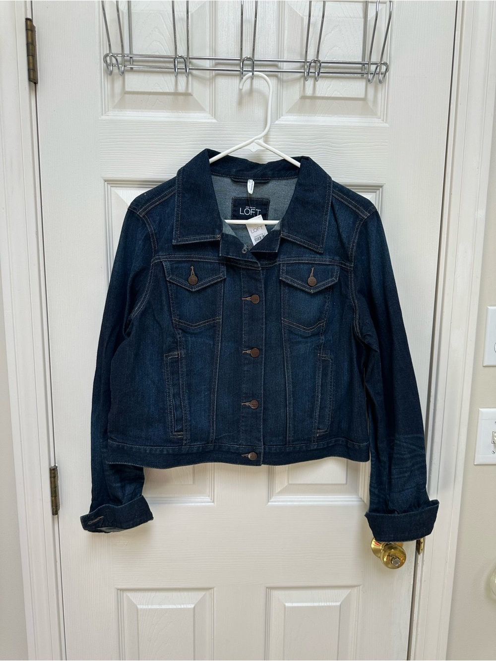 NWT LOFT Women's Dark Blue Denim Jacket